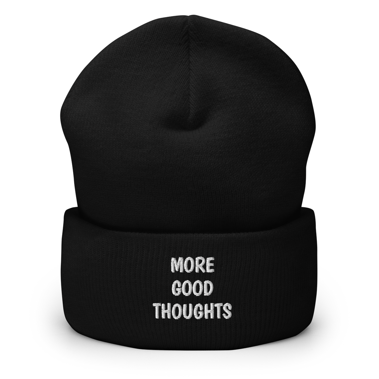 More Good Thoughts Cuffed Beanie